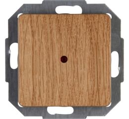 ONTARIO DUB vypínač č.6 s kontrolkou, červenou čočkou 6196.7908.6 pravé dřevo Kopp