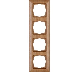 ONTARIO DUB rámeček 4-násobný přírodní dřevo 3068.3006.2 pro svislou i vodorovnou montáž Kopp