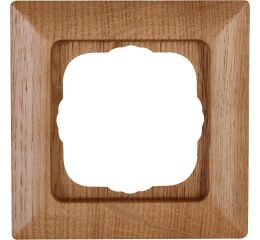 ONTARIO DUB rámeček 1-násobný přírodní dřevo 3065.3053.7 pro svislou i vodorovnou montáž Kopp