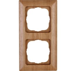 ONTARIO DUB rámeček 2-násobný přírodní dřevo 3066.3053.0 pro svislou i vodorovnou montáž Kopp