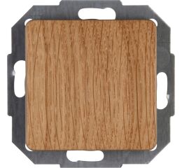 ONTARIO DUB vypínač č.6 (č.1) univerzální vypínač 6186.3053.8 schodišťový, jednoduchý pravé dřevo Kopp