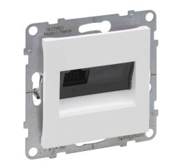 SUNO zásuvka 1-násobná RJ45 CAT.5E/UTP datová nestiněnná s beznástrojovým prémiovým modulem LCS3 barva bílá  *721150 Legrand