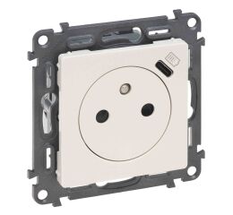 Valena LIFE zásuvka 2P+T/USB-C barva béžová *753236 Legrand