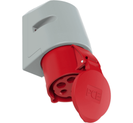 Zásuvka nástěnná 5-pólová, 32A / 400V, 6h, IP44 *125-6tt Turbo Twist PCE automatické svorky