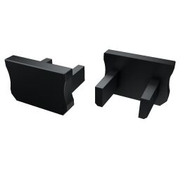 Koncovka profilu EC-PROFIL X BLACK (12-0082-01) barva černá GXLP1452 Greenlux
