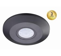 Čidlo pohybu SENSOR 100 B infračervené PIR interiérové,barva černá GXSI019 Greenlux