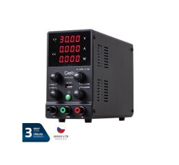Zdroj laboratorní GETI GLPS1203H  0-120V/ 0-3A