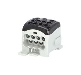 Blok pro rozdělení fází PDB 270, 1pól., 270A, 1000V, černý/průhl. víko, na DIN *1006722 eleman
