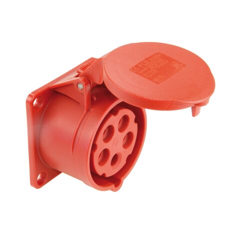 Zásuvka vestavná 5X32A / 380V, krytí IP 44, přímá