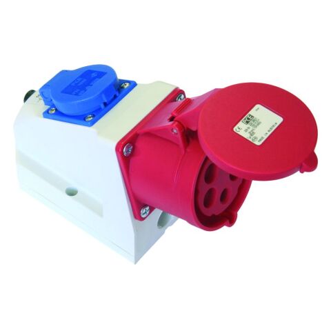 Zásuvka nást 9215-6f Combo 16A/5+ 230V  IP44