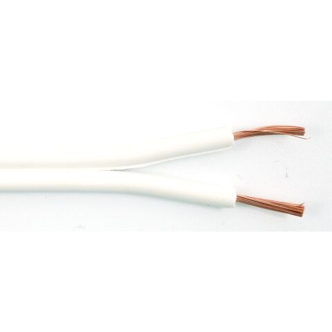 Kabel V03VH-H 2 X 0,75 CYH dvoulinka nestíněná bílá