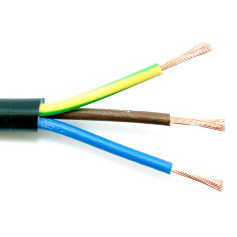 Kabel H05VV-F 3G1,5 plastový flexibilní černý CYSY 3x1,5