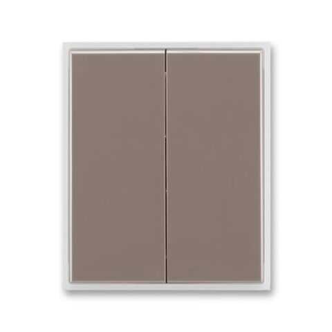 Time® 3558E-A00652 26 kryt spínače dělený barva lungo / mléčná bílá ABB