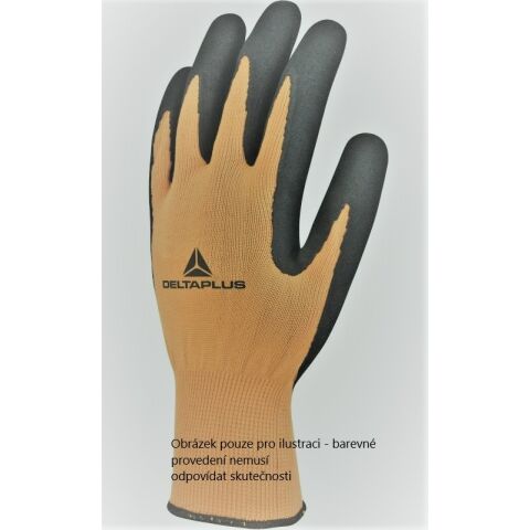 PLETENÉ RUKAVICE Z TERYLENU, POVLÉKANÉ LATEXEM, HUSTOTA ÚPLETU 13