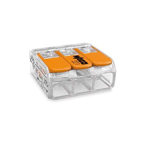 Wago 221-413 3x0,2-4mm krabicová svorka s páčkou