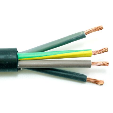 Kabel H07RN-F  4G6 pryžový, gumový pro střední namáhání harmonizovaný CGTG 4x6