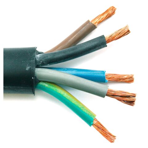 Kabel H07RN-F  5G4 pryžový, gumový pro střední namáhání harmonizovaný CGTG 5x4