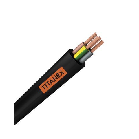 Kabel H07RN-F TITANEX  6G1,5  pryžový, gumový pro střední namáhání harmonizovaný CGTG 6x1,5