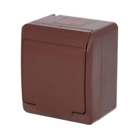 GALATEA *5321-06 IP44 Zásuvka 2P+PE (hnědá)