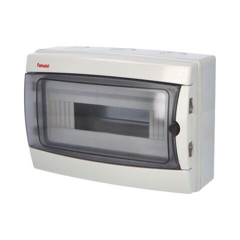 Skříň ACQUA 3912-TTB IP65, 12 mod., průhled. dveře, 217x307x105mm