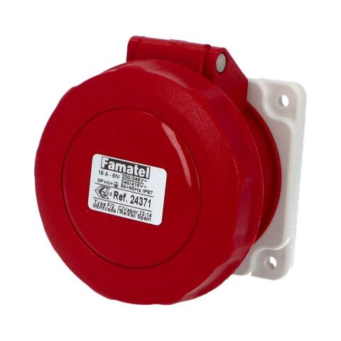 Zásuvka vestavná 24371 IP67/400V/16A/5P 6h, přímá - SpeedPRO Famatel