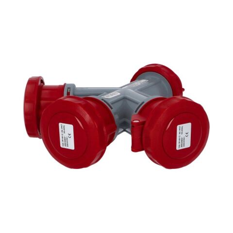 Rozbočovač (adaptér) 16004 IP67 400V/16A/5P 6h, 3 vývody Famatel