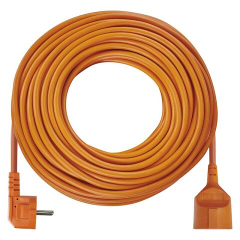 Prodlužovací kabel 30 m / 1 zásuvka / oranžový / PVC / 230 V / 1,5 mm2