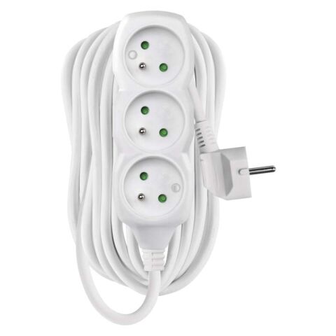 Prodlužovací přívod 3 zásuvky 10m P0310R  3x1,5