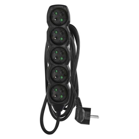PRODLUŽKA 5Z 3M 1,5MM ČERNÁ *PC0513R emos