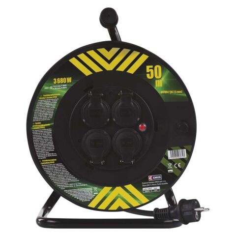 Prodlužovací přívod bubnový BUBEN 4Z 50M 2,5mm GUMA P084503