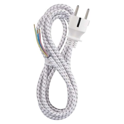 Flexošňůra 3x0,75mm 2,4m opředená S00003