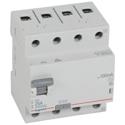 RX3 CHRÁN. 4P 25A 100MA AC  *402066 Legrand