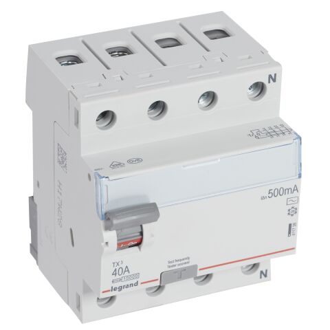 TX3 CHRÁN. 4P 40A 500MA AC  *411738 Legrand