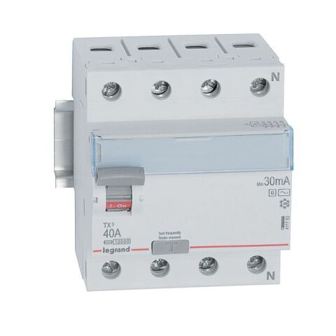 TX3 CHRÁN. 4P 40A 30MA AC-G  *411752 Legrand