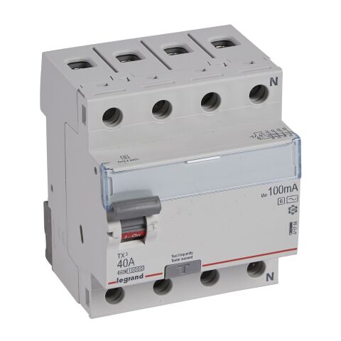 TX3 CHRÁN. 4P 40A 100MA AC-G  *411756 Legrand