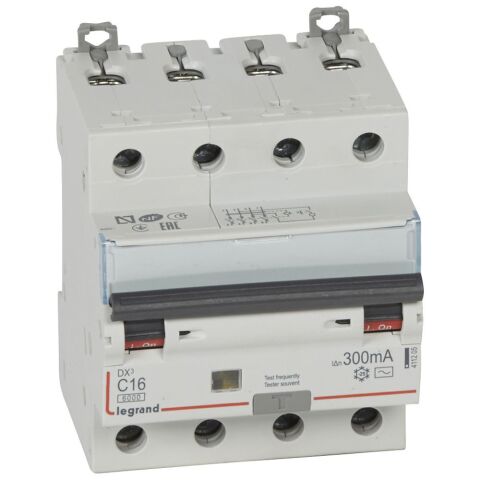DX3 KOMB. 4P C16 300MA AC 6KA  *411205 Legrand