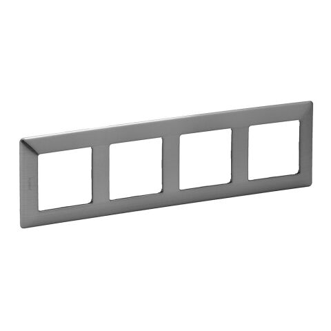 Valena LIFE rámeček 4-násobný barva nerezová *754154 Legrand