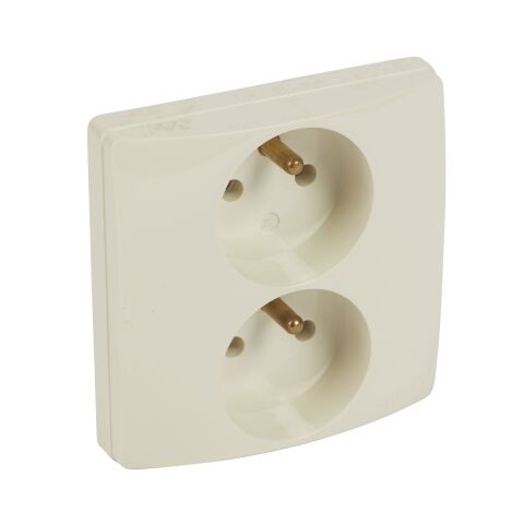 NIL ZÁSUVKA 2X2P+T BÉŽ.  *664833 Legrand