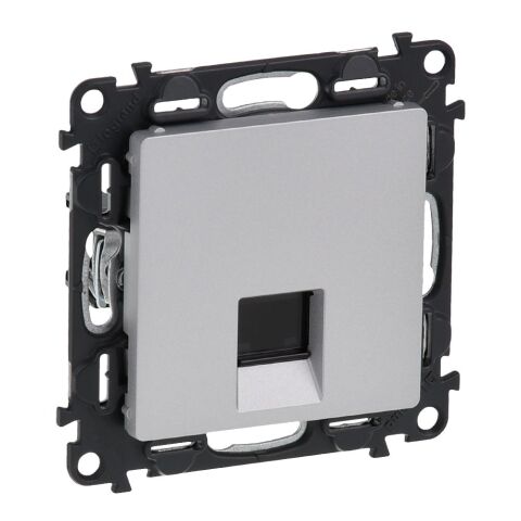 Valena LIFE zásuvka datová 1XRJ45 C5E UTP barva hliník  LCS*753340 Legrand