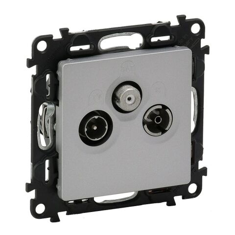 Valena LIFE zásuvka TV-RD-SAT hvězda barva hliník *753352 Legrand