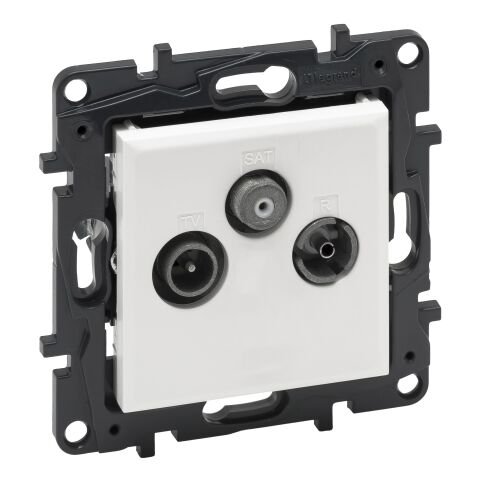 Niloé™ Step  zásuvka TV-RD-SAT hvězda bílá  *863180 Legrand