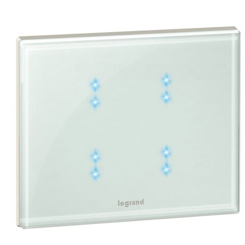 CL DOTYK.OVL.4TL KNX BÍLÉ SKLO  *067572 Legrand