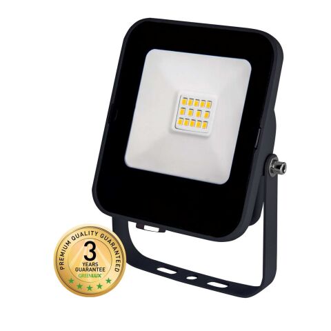 Reflektor LED ALFA SMD 10W CW barva černá GXLR030 Greenlux