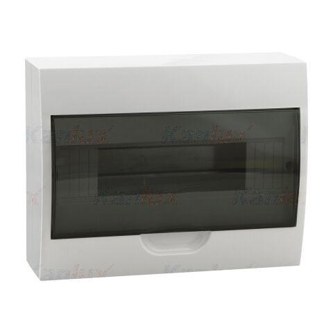 Rozvaděč DB112S 1X12P/SMD plastový  barva bílá-šedá 3833 Kanlux