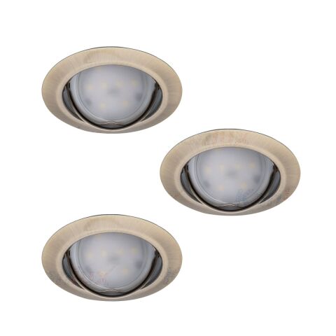 Svítidlo LED TRIBIS II O AB sada podhledových svítidel barva patinovaná mosaz 23846 Kanlux