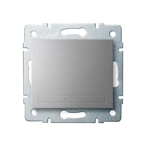 Jednopólový vypínač - č. 1 DOMO Stříbrná   *24829