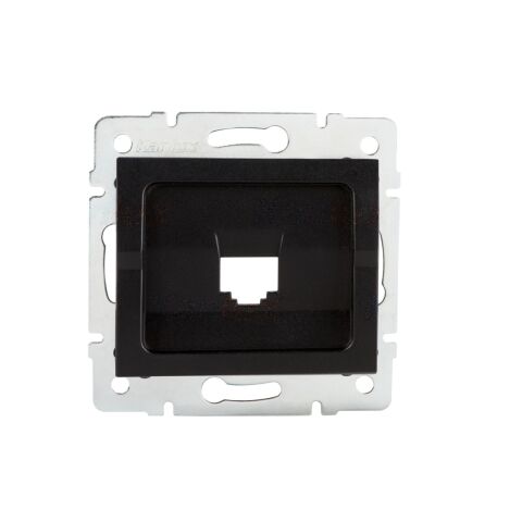 Adaptér LOGI 02-1399-042 datové zásuvky 1xRJ45 barva černá matná 33571 Kanlux