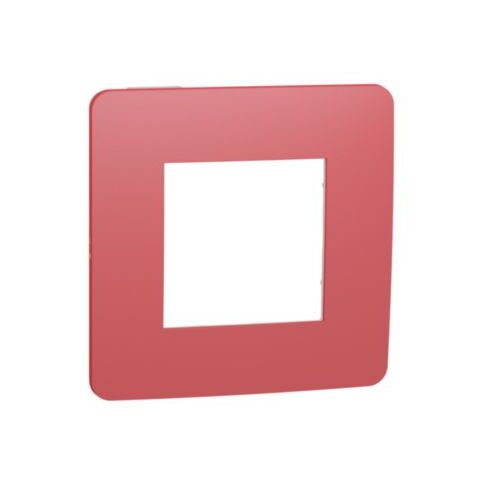 Unica Studio Color - Krycí rámeček jednonásobný, Red/Bílý *NU280213