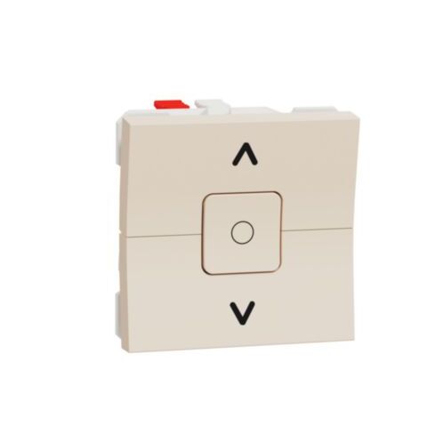 Unica - Žaluziový jednopólový spínač 6A, 2M, Béžový *NU320844