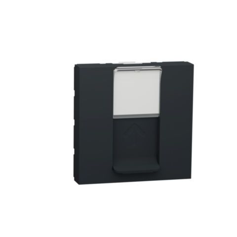 Unica - Zásuvka datová 1xRJ45 Kat.6 STP, 2M, Antracit *NU341754